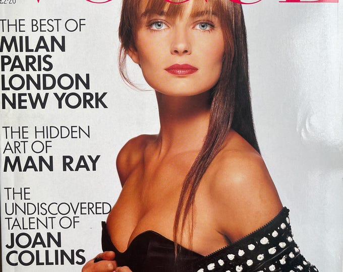 Pre-Owned Vogue magazine 1988 - cover Paulina Porizkova by Patrick Demarchelier
