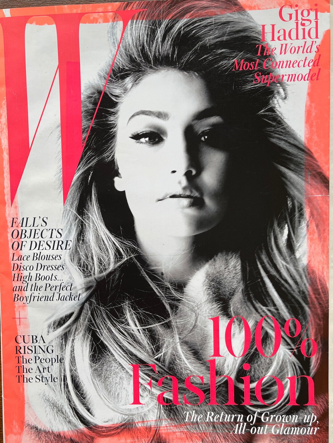 女性情報誌 W US Magazine Volume 8 2018 Gigi Hadid Gigi Hadid W Magazine Volume #8 2018 - theFashionSpot