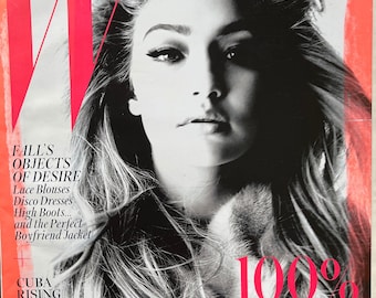 Style Inspiration - unique rare fashion magazine W cover Gigi Hadid
