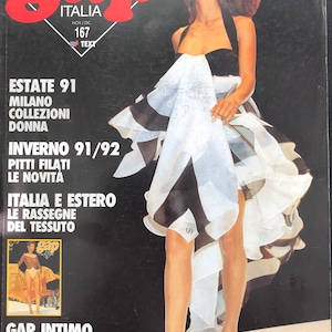 For Women who read fashion -Vintage rare fashion magazine Gap ITALIA magazine 1991, fashion history
