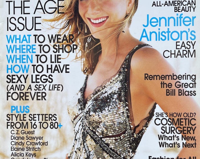 Pre-Owned Vogue US magazine August 2002 cover Jennifer Aniston- The Age Issue!