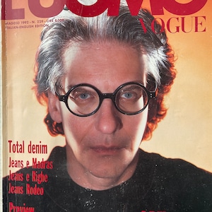 洋書 L'Uomo Vogue1967-1987 20anni anniversary Pre-owned Vintage Rare Fashion Magazine L'UOMO VOGUE 1992-iconic