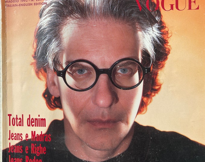 For men who read fashion - Vintage rare fashion magazine L'UOMO VOGUE 1992-Iconic Men's Fashion & Style -Collectible Magazine issue