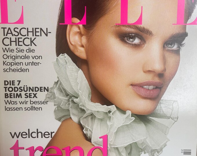 Fashion magazine ELLE German edition 2007 cover Rianne Ten Haken