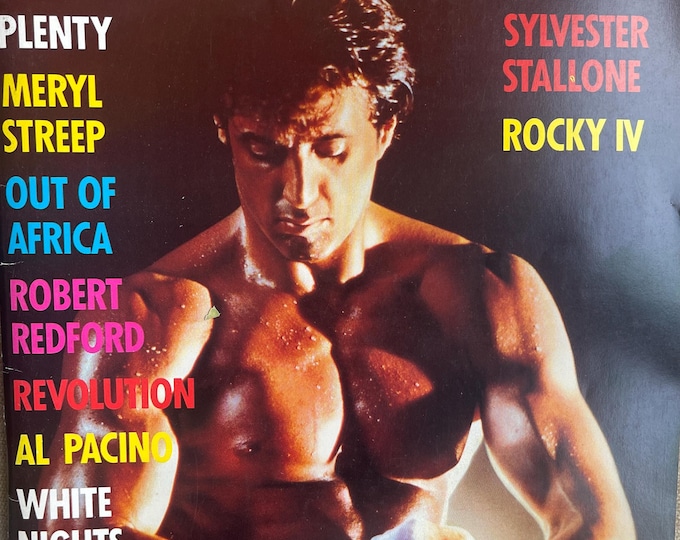 Pre-Owned vintage magazine Cinema 1986 The Movie Magazine - Silvester Stallone- vintage advertisement!