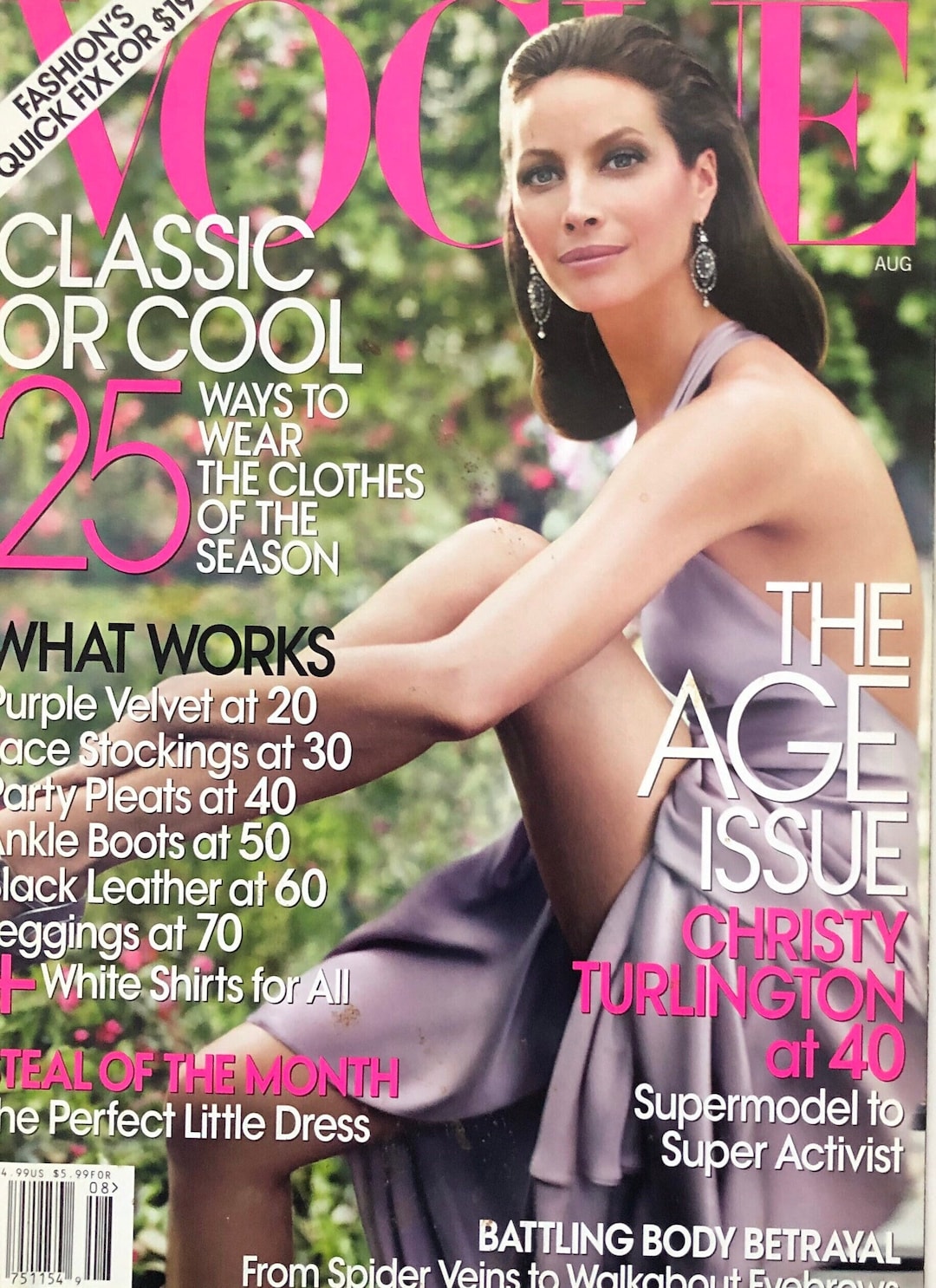 Own a Piece of Vogue History -magazine Vogue Us Cover Christy ...