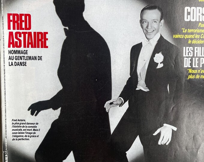 Pre-Owned unique collectors issue Paris Match 1988 FRED ASTAIRE special