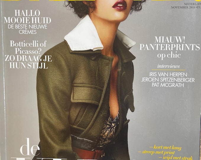 Fashion rare magazine HARPER'S BAZAAR Netherlands cover Damaris Goddrie