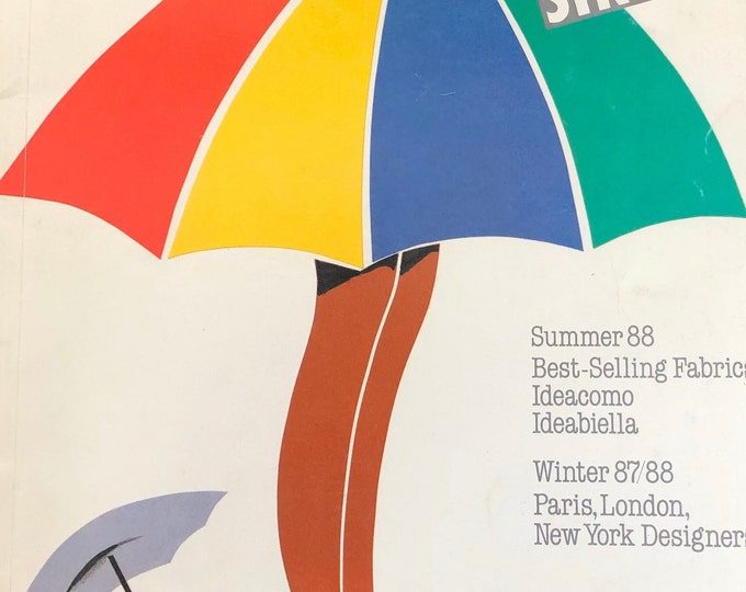 Vintage magazine INTERNATIONAL TEXTILES 1987 the fashion trends 80s