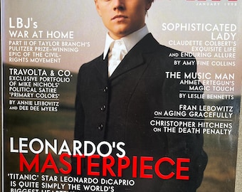 Pre-Owned Collectible - Vintage rare Magazine VANITY FAIR 1998 cover Leonardo's Masterpiece -Vintage Print -, Collectible Retro issue