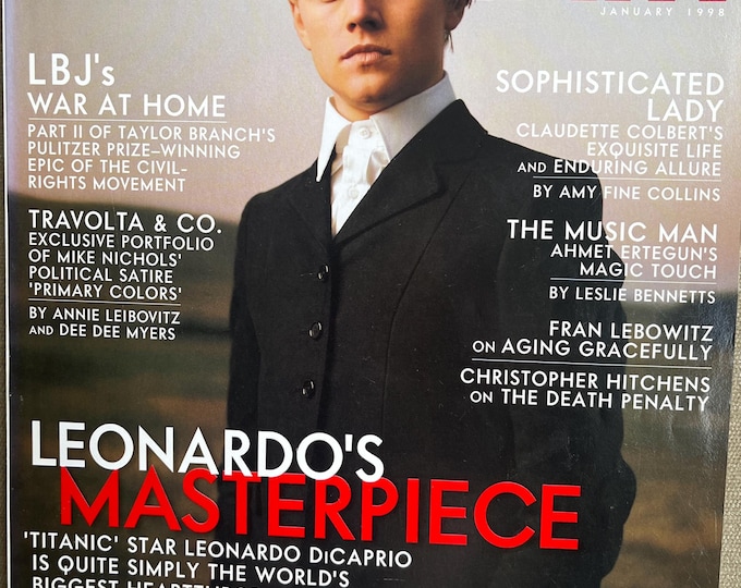 Pre-Owned Collectible - Vintage rare Magazine VANITY FAIR 1998 cover Leonardo's Masterpiece -Vintage Print -, Collectible Retro issue