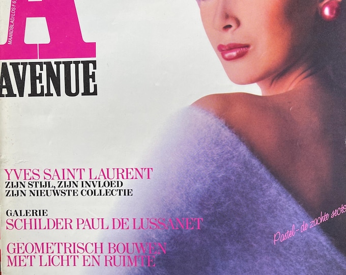 Vintage Dutch fashion magazine AVENEU November 1982 fashion trends the 80s-Collectible Print Issue Fashion & Lifestyle-Photograpy Culture