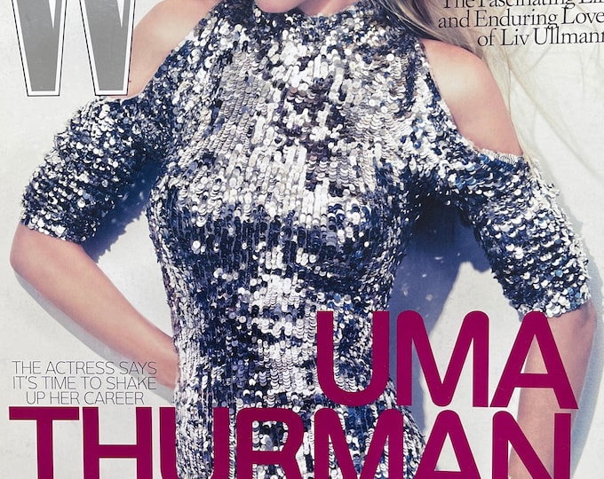 Style Inspiration - Unique rare fashion magazine W, cover UMA THURMAN