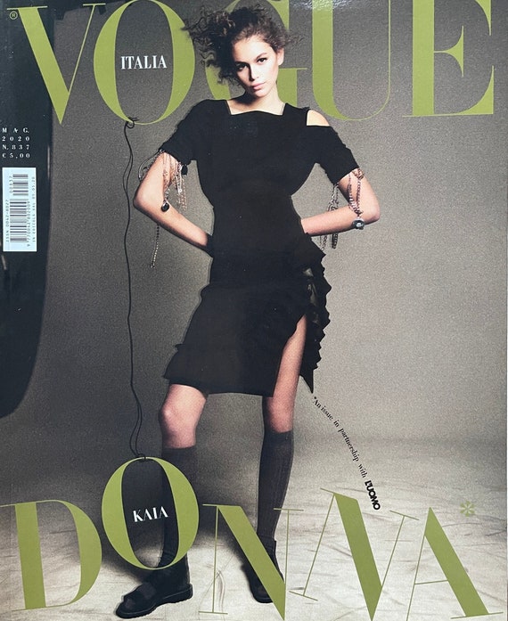 女性情報誌 Vogue Italia July 2018 Kaia  Vogue Italia July 2018 Kaia Gerber by Craig McDean cover NEW