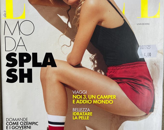 For Women who read fashion -Fashion magazine ELLE Italia edition cover Liva Borre