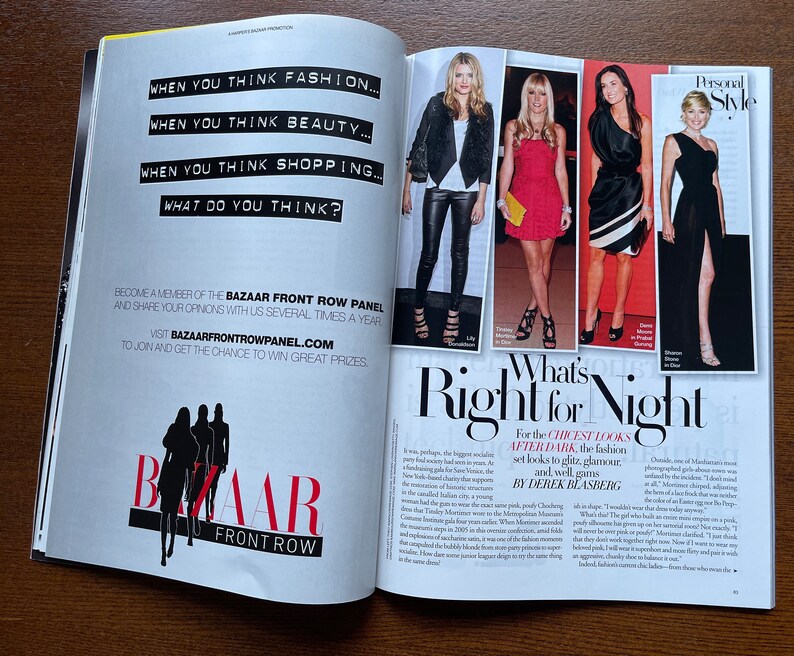 Omslagsbild för begagnad tidskrift Harper's Bazaar KATE WINSLET bild 2