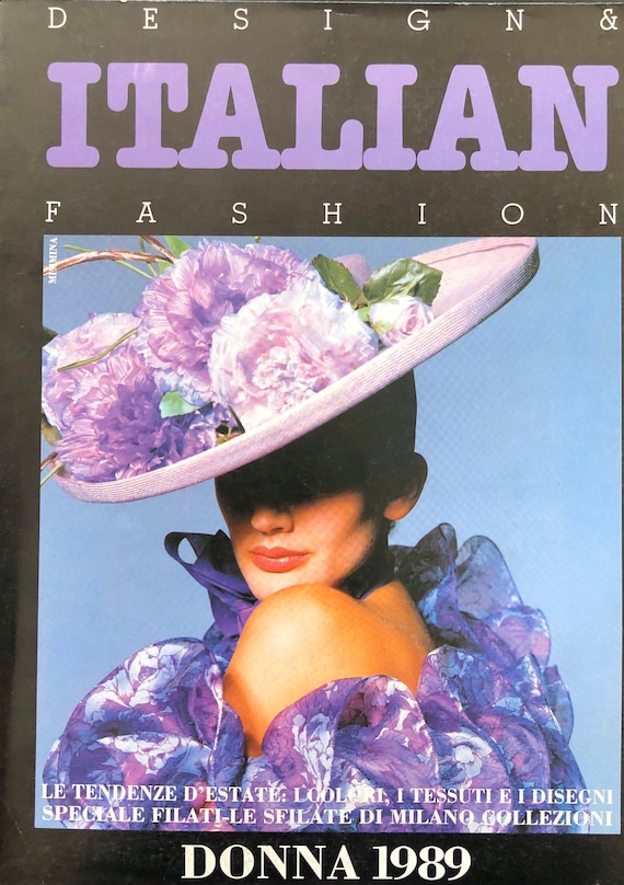 Pre-owned Vintage Rare Fashion Magazine Italia DONNA 1989, Fashion