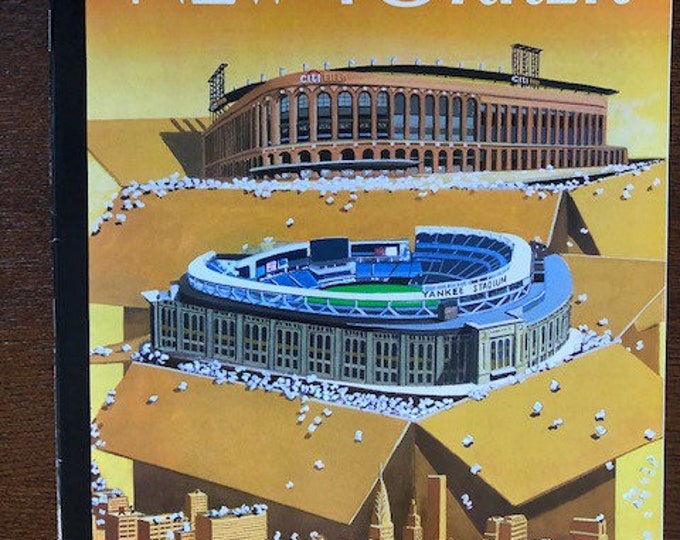 Vintage NYC Cultural magazine, no address label on cover! Iconic Journalism & Cartoons - Collectible Issue Gift for magazine lovers!
