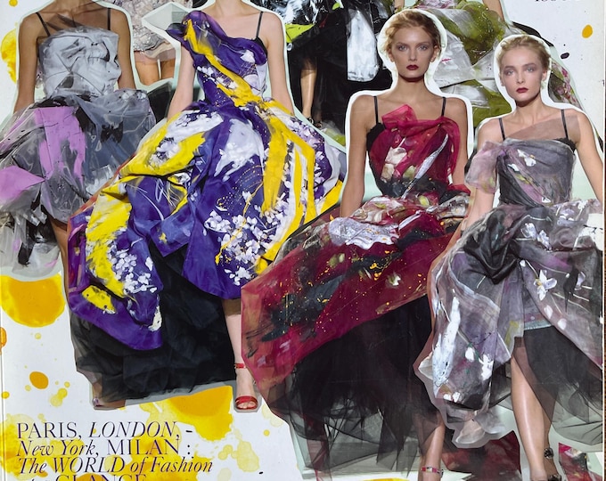 Unique rare magazine Vogue collections Paris Spring-Summer 2008 Fashion Trends Paris,Milan,London,New York!