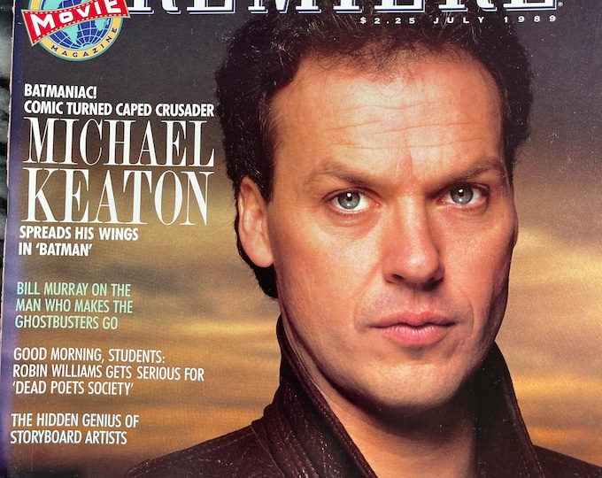 Pre-Owned vintage rare magazine Premiere 1989 cover Michael Keaton -vintage advertisement! Batman!