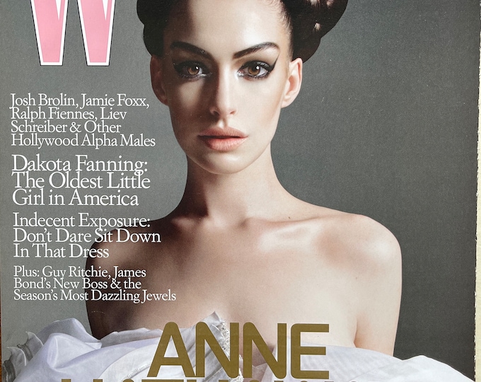 Style Inspiration - unique rare fashion magazine W cover Anne Hathaway