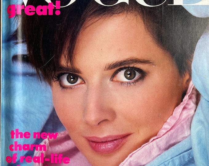 Vintage Vogue magazine August 1984