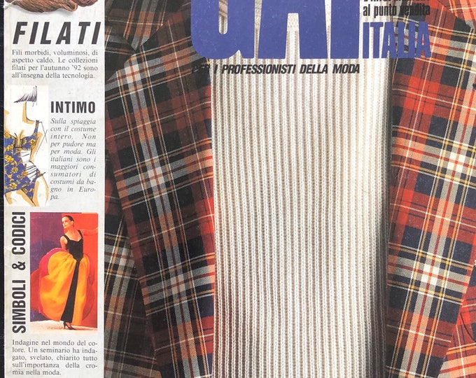 Runway-focused Vintage rare fashion magazine Gap Italia 1991, fashion shows history!-Japanese titles - English - Globel style inspiration