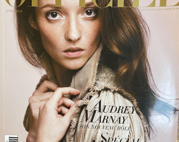 Fashion magazine L'Officiel cover Audrey Marnay