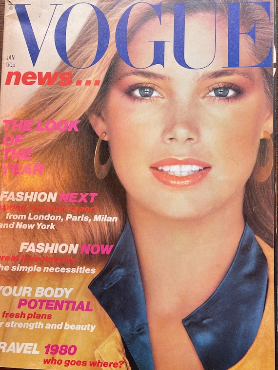 Pre-owned Vintage Rare Fashion Magazine VOGUE 1980-iconic Style