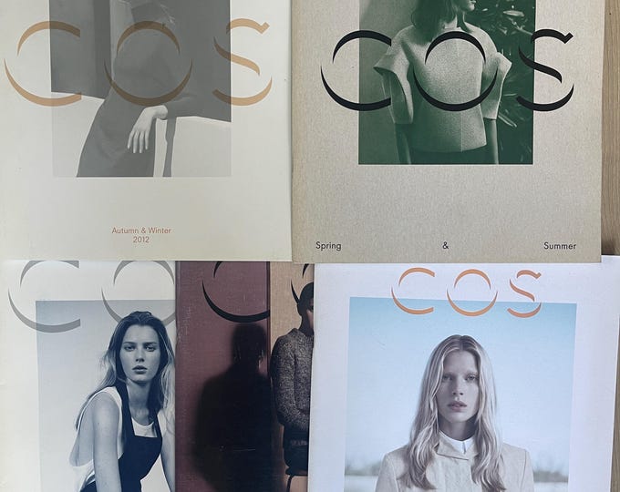 Pre-Owned Fashion COS magazines 5x -Iconic fashion Style & Photography Fashion Models - Editorials