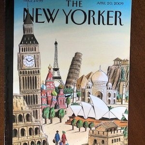The cover's just the beginning - The New Yorker 2009 Iconic Journalism & Cartoons - Collectible Issue Gift for magazine lovers!