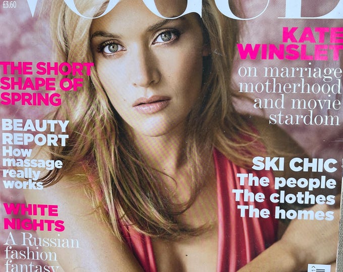 Pre-owned Vogue magazine January 2007 cover Kate Winslet