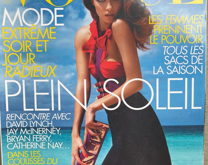 Own a piece of Vogue history-Magazine Vogue Paris 2007 -I cover Natasha Poly -iconic style & Cover Photography Fashion Models