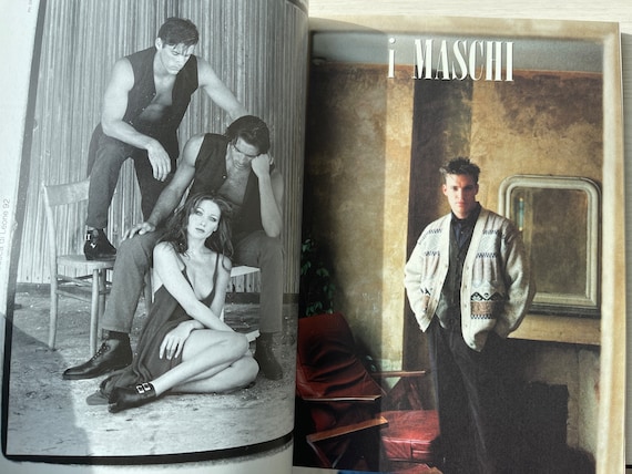 Pre-owned Vintage Rare Fashion Magazine L'UOMO VOGUE 1993 Brad