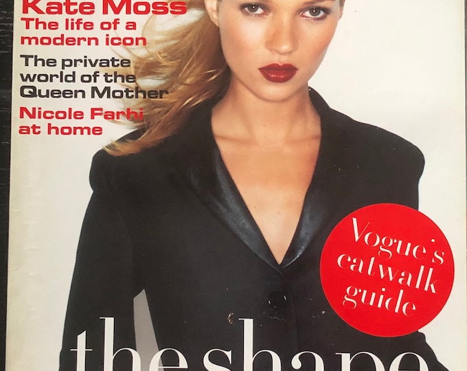 Pre-Owned Vogue magazine British 1994 - cover Kate Moss