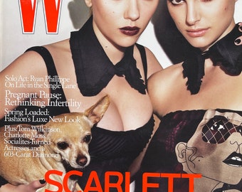 Style Inspiration - unique rare fashion magazine W cover Scarlet & Nathalie