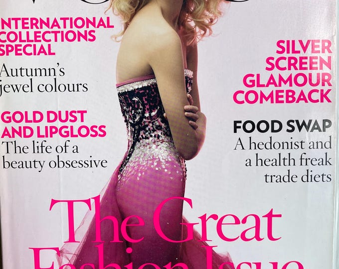 Pre=Owned Magazine Vogue September 2007 cover Sasha Pivovarona-Iconic Style Fashion Covers Photography Models & Editorials