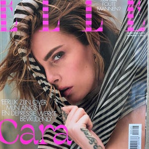 Pre-Owned fashion magazine Elle 2023 magazine Netherlands - Cover Cara Delevingne