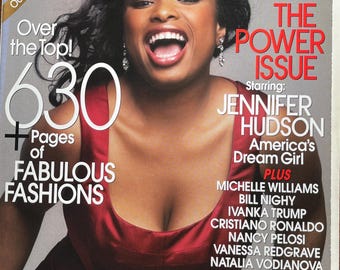 Own a piece of Vogue history -Magazine Vogue Us March 630 pages Jennifer Hudson-Iconic Style Fashion Covers Photography Models & Editorials