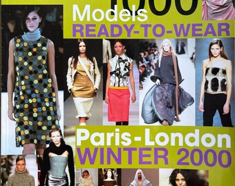 Pre-Owned Fashion magazine 1999 - L'OFFICIEL 1000 models Haute Couture Winter Paris - London 2000