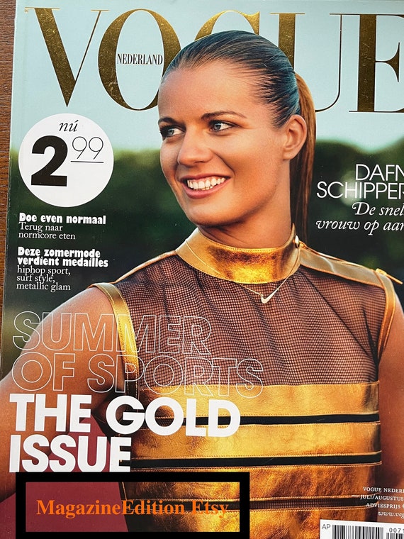 Pre-owned Fashion Magazine Vogue Netherlands the Gold Issue Cover