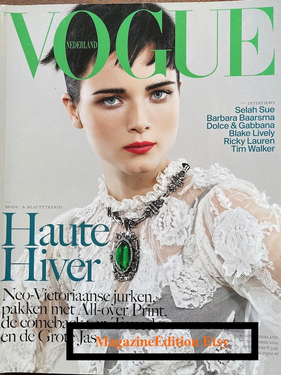 Pre-owned Fashion Magazine Vogue Netherlands Cover Anna De Rijk - Etsy