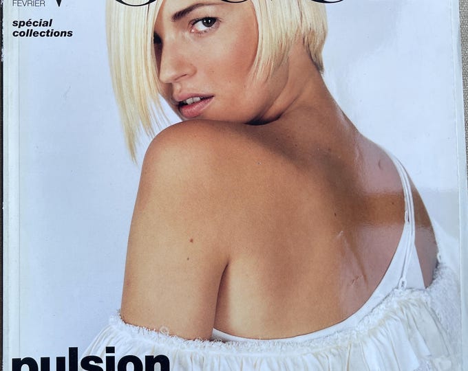 Pre-owned Magazine Vogue Paris 2000 - cover Kate Moss - Iconic style & Cover Photography Fashion Models Collectible Issue!