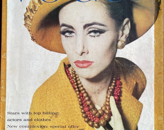 Own a piece of Vogue history -Vogue Magazine February 1962-Iconic Style Fashion Covers Photography Models & Editorials