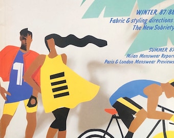 For Women who read fashion -Vintage magazine international textiles 1987