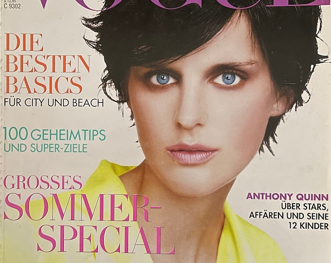 Own a piece of Vogue history -Vintage magazine Vogue Germany 1996 cover Stelle Tennant