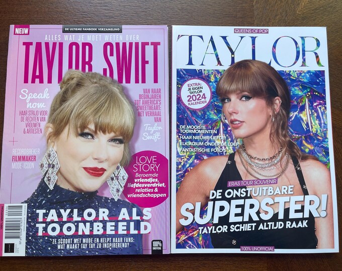 Pre-Owned collectors magazine 2x Dutch Magazines Taylor Swift-Iconic Music History