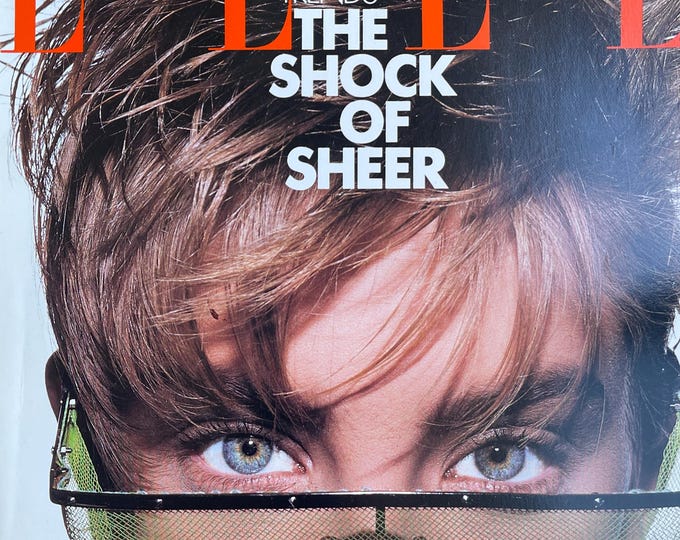 Pre-Owned fashion magazine Elle magazine 1989 cover Soffie Goth