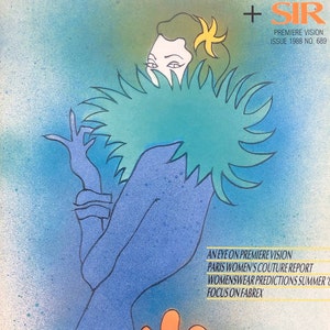 Begagnad vintagemodetidning International Textiles 1989