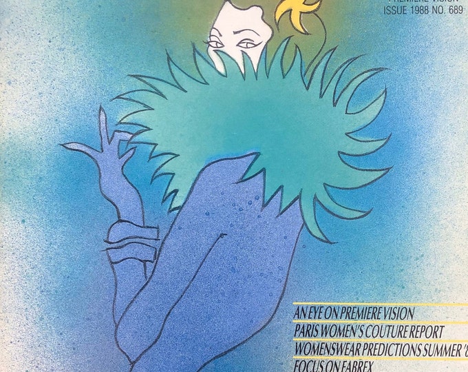 Vintage fashion magazine International Textiles 1989